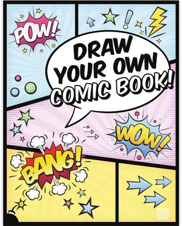 URBAN MEDIA DRAW YOUR OWN COMIC COLORING BOOK