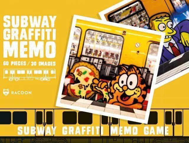 URBAN MEDIA SUBWAY GRAFFITI MEMO CARD GAME - Moses And Taps