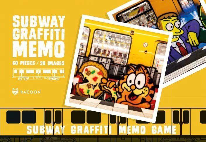 URBAN MEDIA SUBWAY GRAFFITI MEMO CARD GAME - Image 2