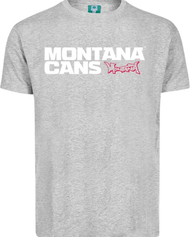 MONTANA T-SHIRT TYPO+LOGO GREY - Montana