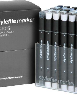 STYLEFILE MARKERCLASSIC 36 PCS SET GREY