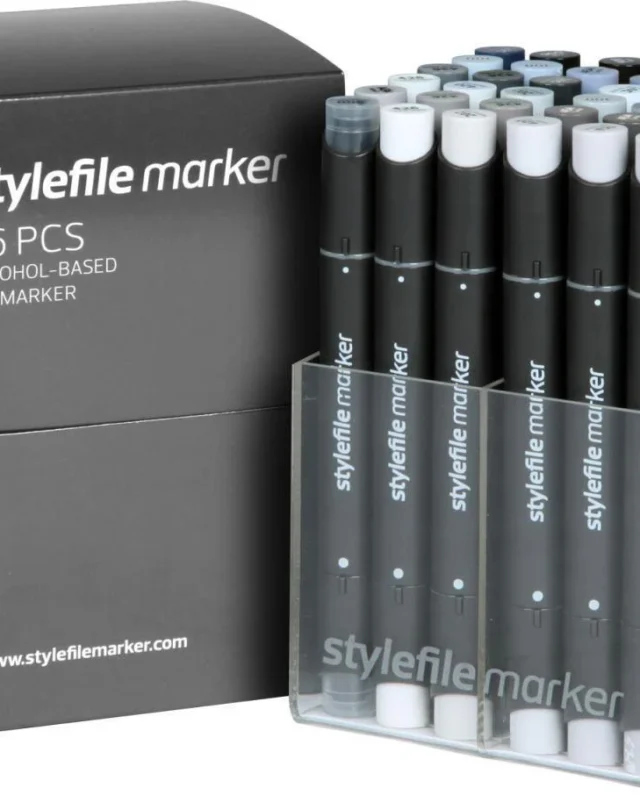 STYLEFILE MARKERCLASSIC 36 PCS SET GREY