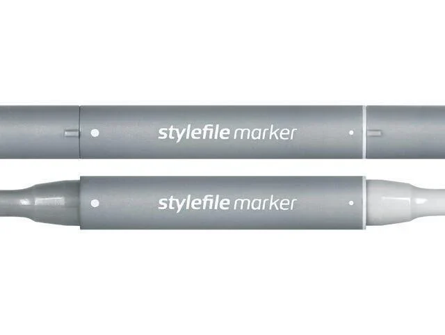 STYLEFILE MARKER ALLROUND 12 PCS SET NEUTRAL GREY - Stylefile