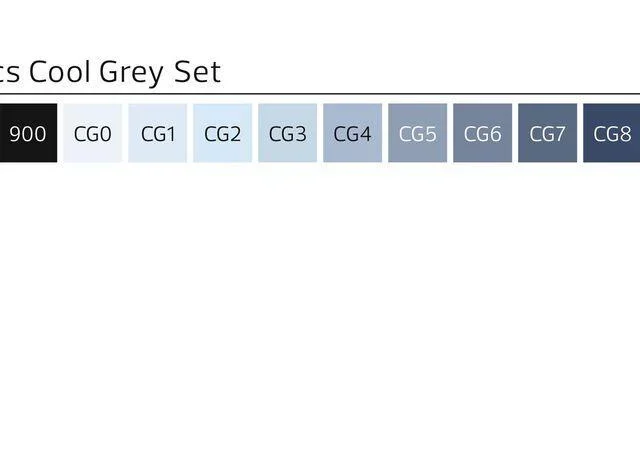 STYLEFILE MARKER BRUSH 12 PCS SET SFSBR12CG COOL GREY - Stylefile