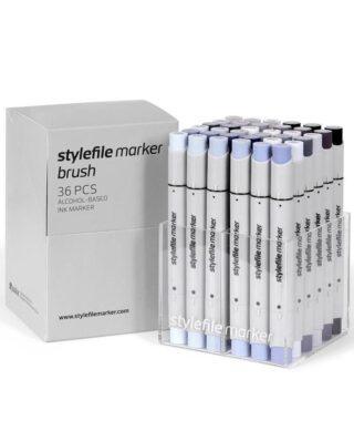 STYLEFILE MARKER BRUSH 36 PCS SET GREY