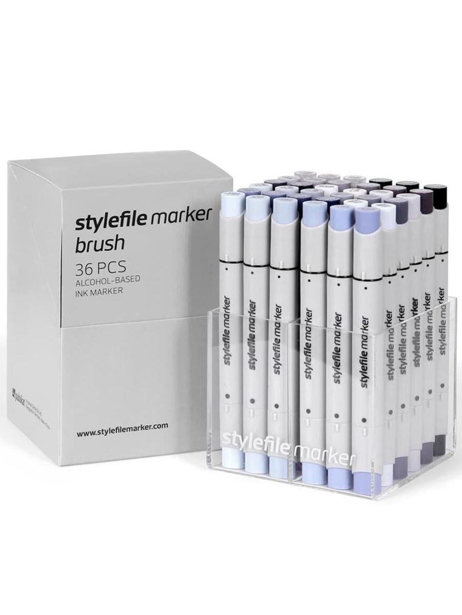 STYLEFILE MARKER BRUSH 36 PCS SET GREY
