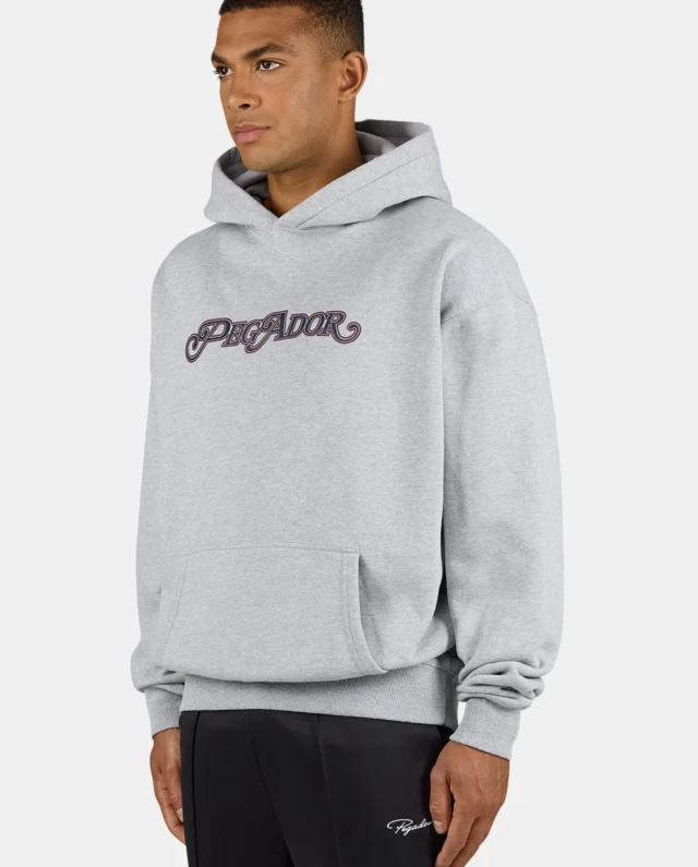 PEGADOR MAGTEN OVERSIZED HOODIE HEATHER GREY PGDR-6310-224