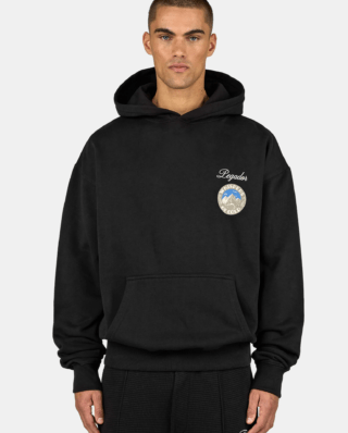 PEGADOR CUNEO OVERSIZED HOODIE VINTAGE BLACK PGDR-6519-065