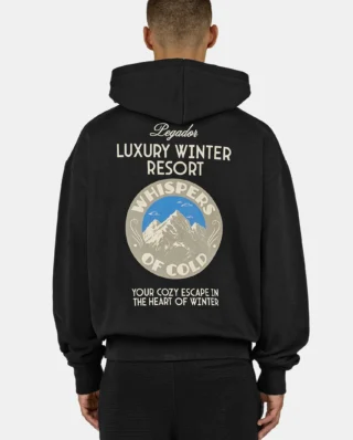 PEGADOR CUNEO OVERSIZED HOODIE VINTAGE BLACK PGDR-6519-065 - PEGADOR