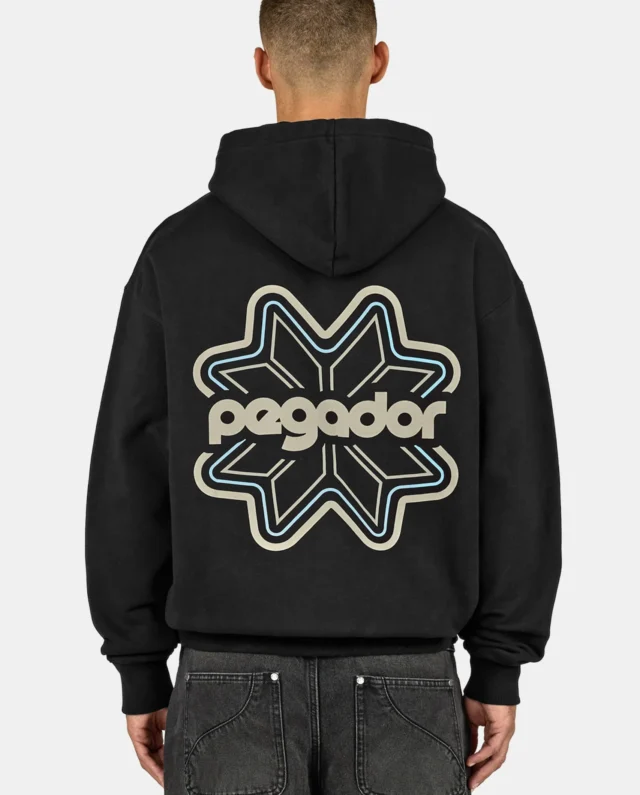 PEGADOR OPOLE OVERSIZED HOODIE WASHED BLACK PGDR-6543-002 - PEGADOR
