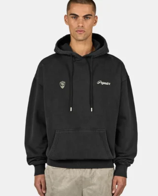 PEGADOR NAMUR OVERSIZED HOODIE VINTAGE BLACK PGDR-6712-065