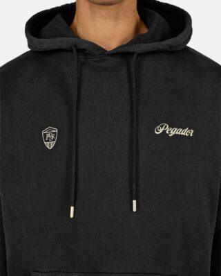 PEGADOR NAMUR OVERSIZED HOODIE VINTAGE BLACK PGDR-6712-065 - PEGADOR