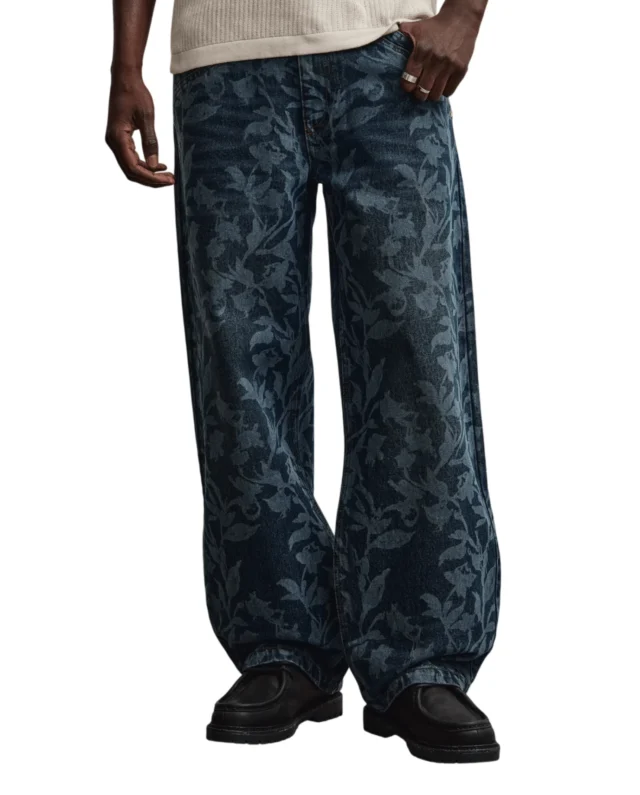 PEGADOR SOVANA LOOSE JEANS FADED DARK BLUE PGDR-7071-643 - PEGADOR