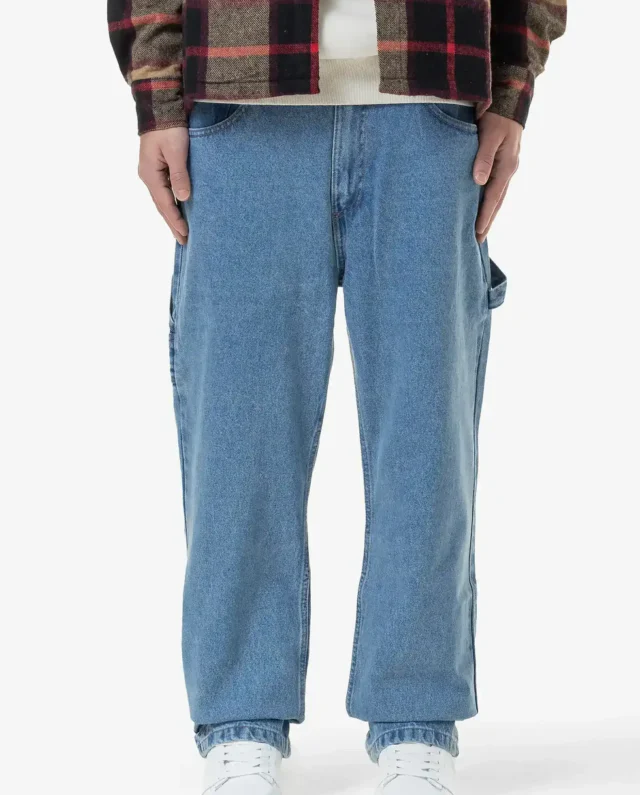 PEGADOR DRATO BAGGY WORKWEAR JEANS WASHED BLUE 4400-012-M-GR - PEGADOR