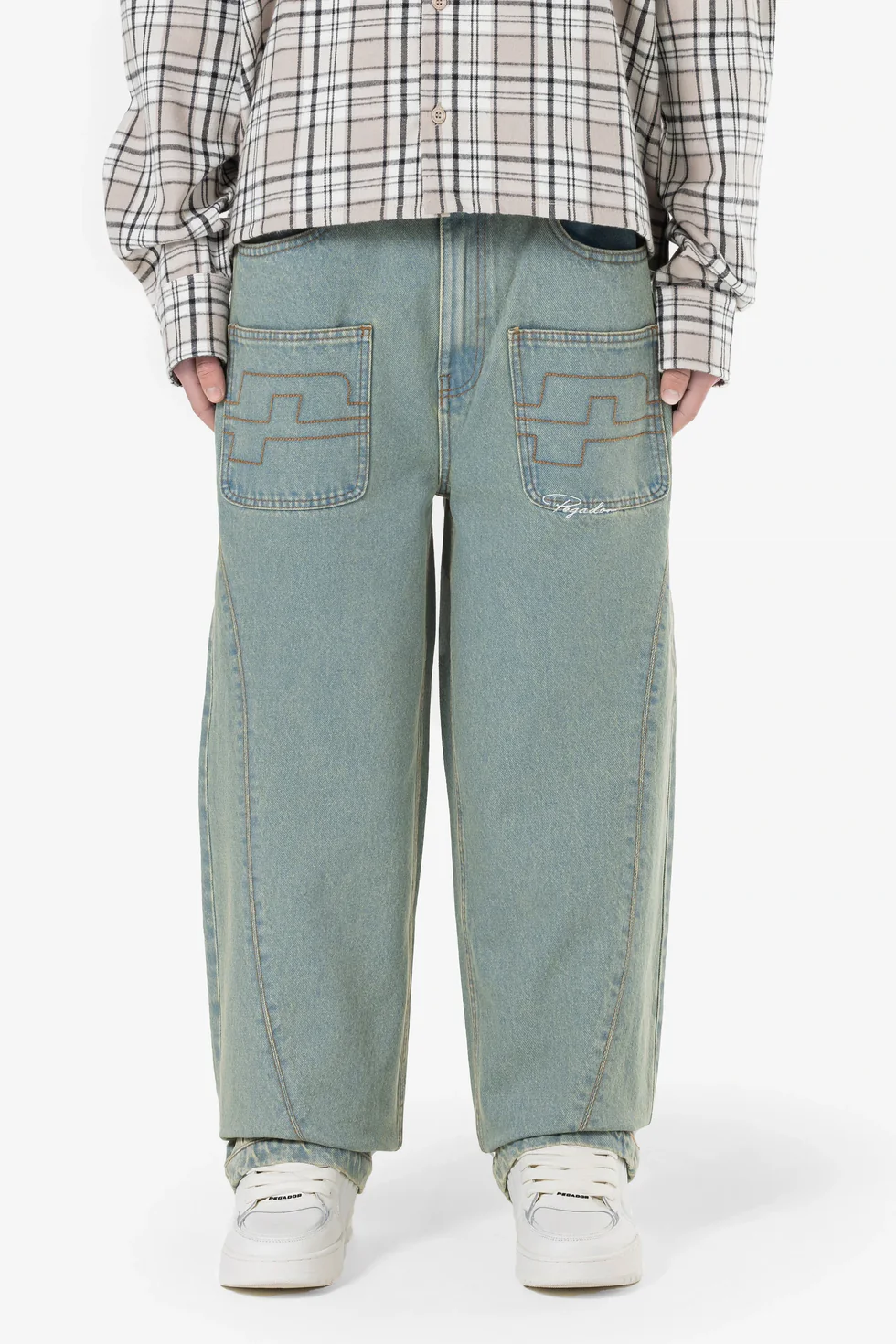 PEGADOR LEGACY WIDE JEANS WASHED VINTAGE BLUE 4902-230-M-GR - Image 2