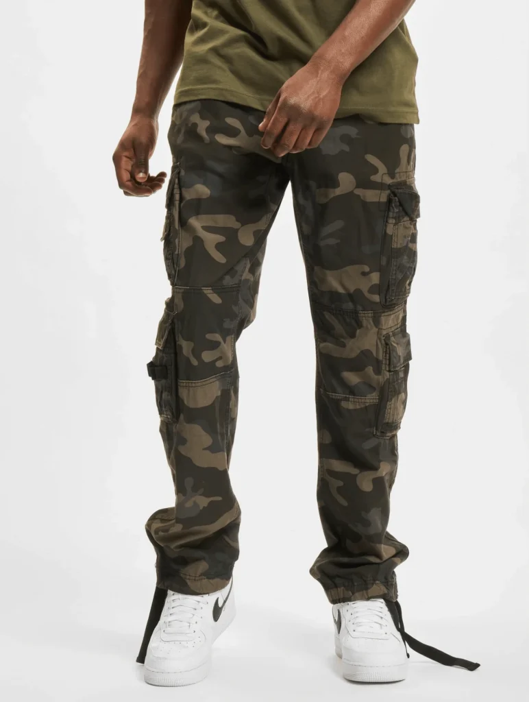 BRANDIT PURE SLIM FIT TROUSERS DARKCAMO 1016.4 - Brandit