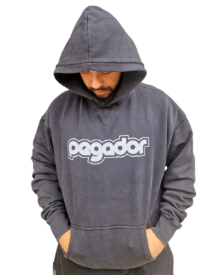 PEGADOR LAUDEN OVERSIZED HOODIE WASHED BLACK PGDR-6531-002