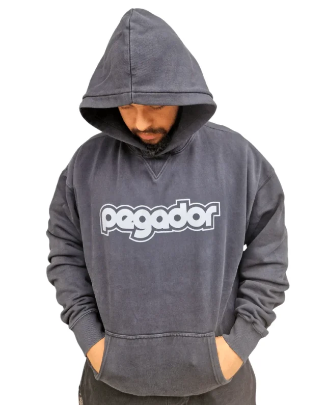 PEGADOR LAUDEN OVERSIZED HOODIE WASHED BLACK PGDR-6531-002