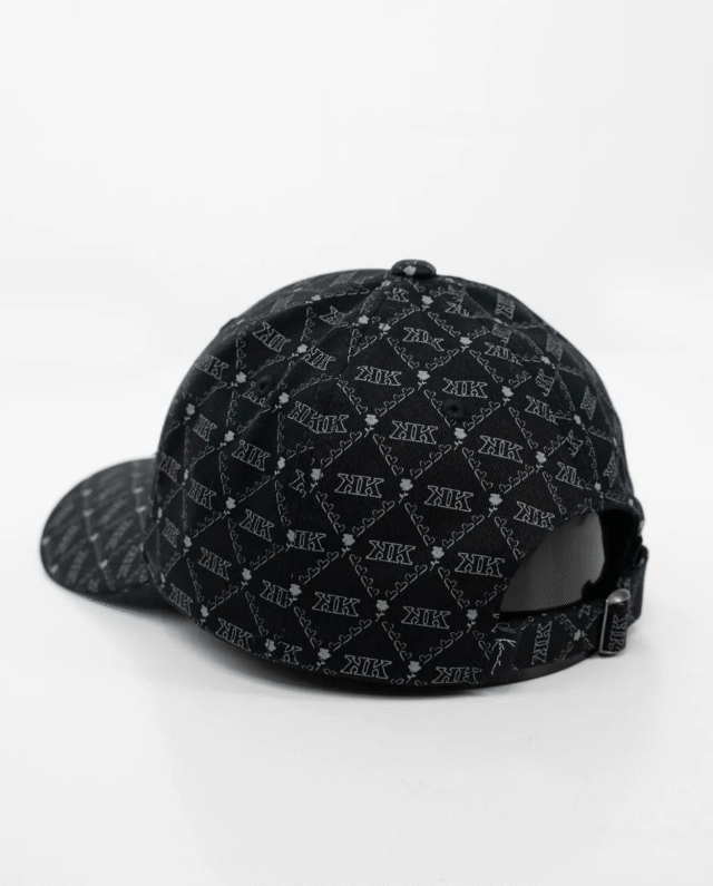 RWYJWRJRW KARL KANI KK MONOGRAM BASEBALL CAP BLACK KA251-004-1 - KARL KANI