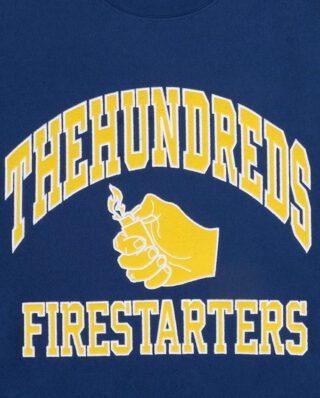 THE HUNDREDS ATHLETICS CREWNECK BLUE - THE HUNDREDS