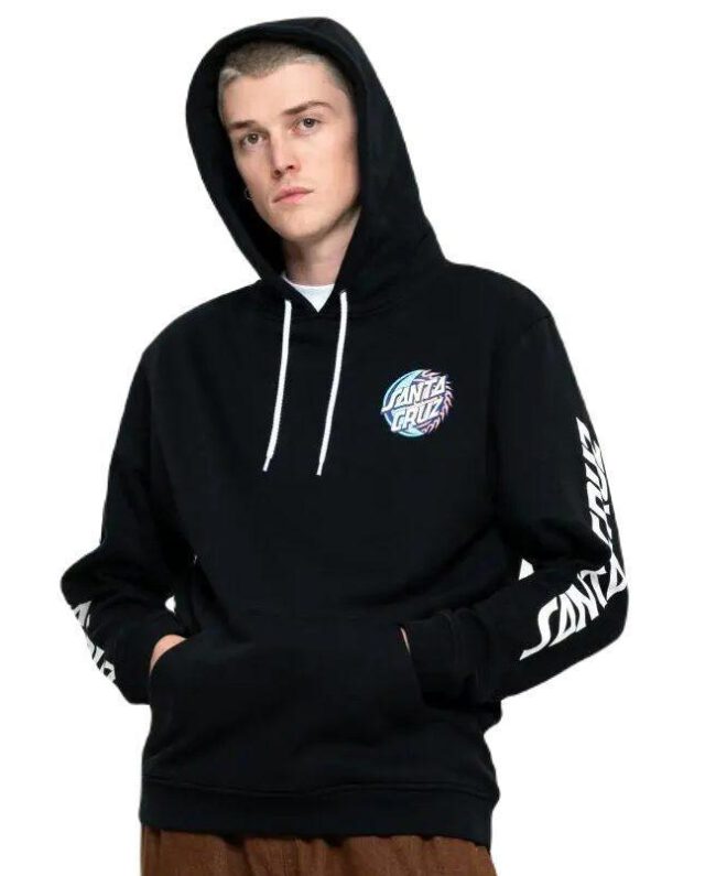 SANTA CRUZ ECLIPSE DOT HOOD BLACK