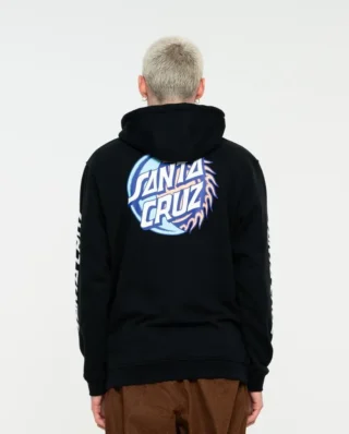 SANTA CRUZ ECLIPSE DOT HOOD BLACK - SANTA CRUZ