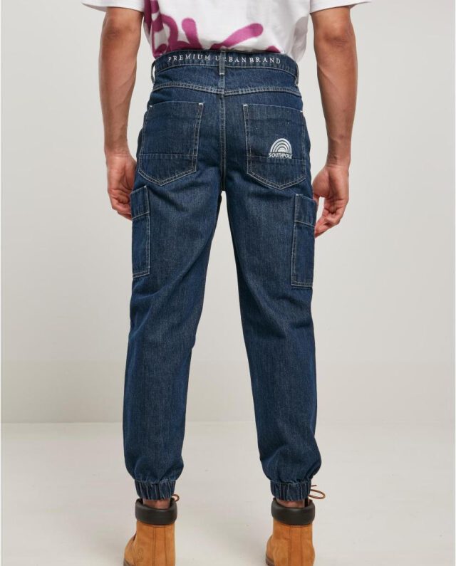 SOUTHPOLE DENIM WITH CARGO POCKETS SP244 INDIGO RAW - SOUTHPOLE