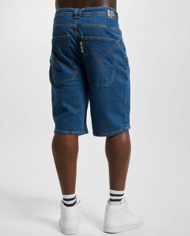 HOMEBOY X-TRA BAGGY SHORTS WASHED BLUE 01SH0381-81 - HOMEBOY