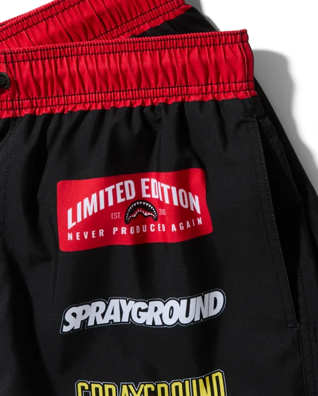 SPRAYGROUND SG LOGO PATCHES SWIM SHORT SWM2043 - SPRAYGROUND