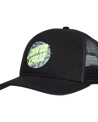 Santa Cruz Vivid Slick Dot Meshback Black SCA-CAP-0474