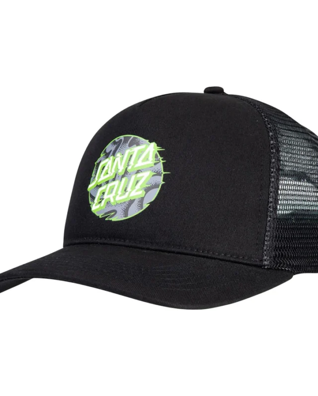 Santa Cruz Vivid Slick Dot Meshback Black SCA-CAP-0474
