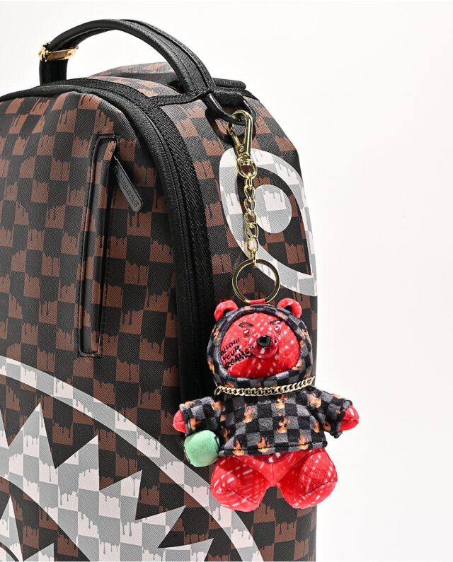 SPRAYGROUND DIABLO SCRIBBLE BEAR KEYCHAIN K9601 7.5 cm x 9 cm x 3.8 cm - SPRAYGROUND