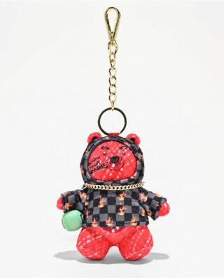 SPRAYGROUND DIABLO SCRIBBLE BEAR KEYCHAIN K9601 7.5 cm x 9 cm x 3.8 cm