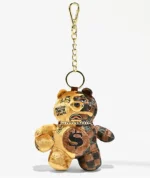 SPRAYGROUND SIP GOLD DRIP BEAR KEYCHAIN K9593 7.5 cm x 9 cm x 3.8 cm