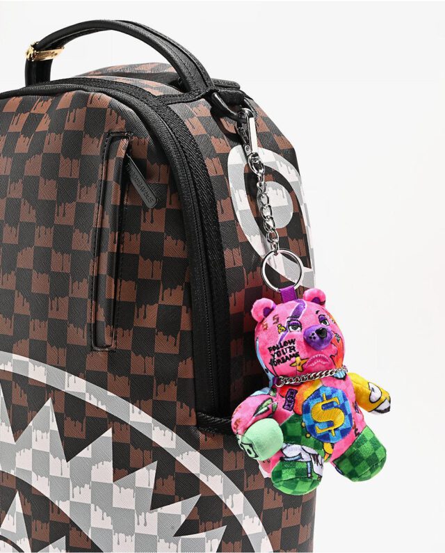 SPRAYGROUND WILD WTF BEAR KEYCHAIN K9592 7.5 cm x 9 cm x 3.8 cm - SPRAYGROUND