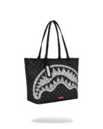 SPRAYGROUND BLACK AND WHITE DRIP CHECK SHARK TOTE T9346 55,8 x 17,8 x 34,3 cm - Image 2