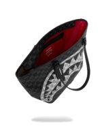 SPRAYGROUND BLACK AND WHITE DRIP CHECK SHARK TOTE T9346 55,8 x 17,8 x 34,3 cm - Image 4