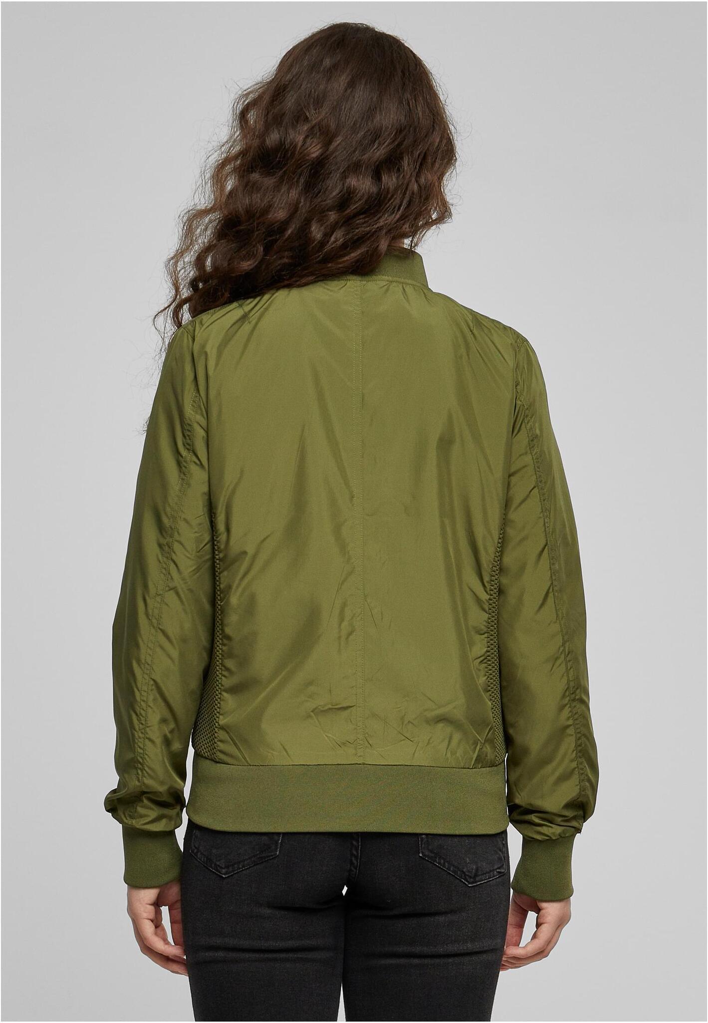 Urban Classics Ladies Light Bomber Jacket Olive TB1217 - Image 3