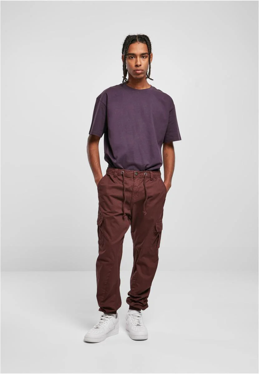 URBAN CLASSICS CARGO JOGGING PANTS TB1268 CHERRY - Image 4