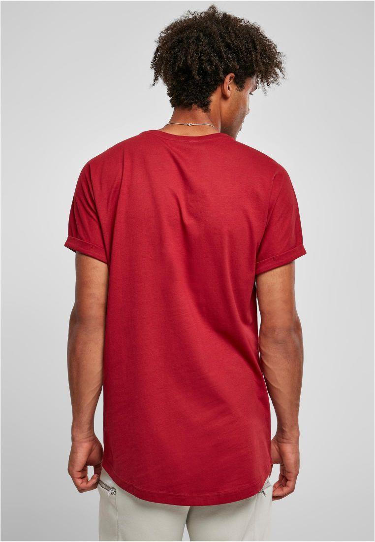 Urban Classics Long Shaped Turnup Tee Brickred TB1561 - Image 2