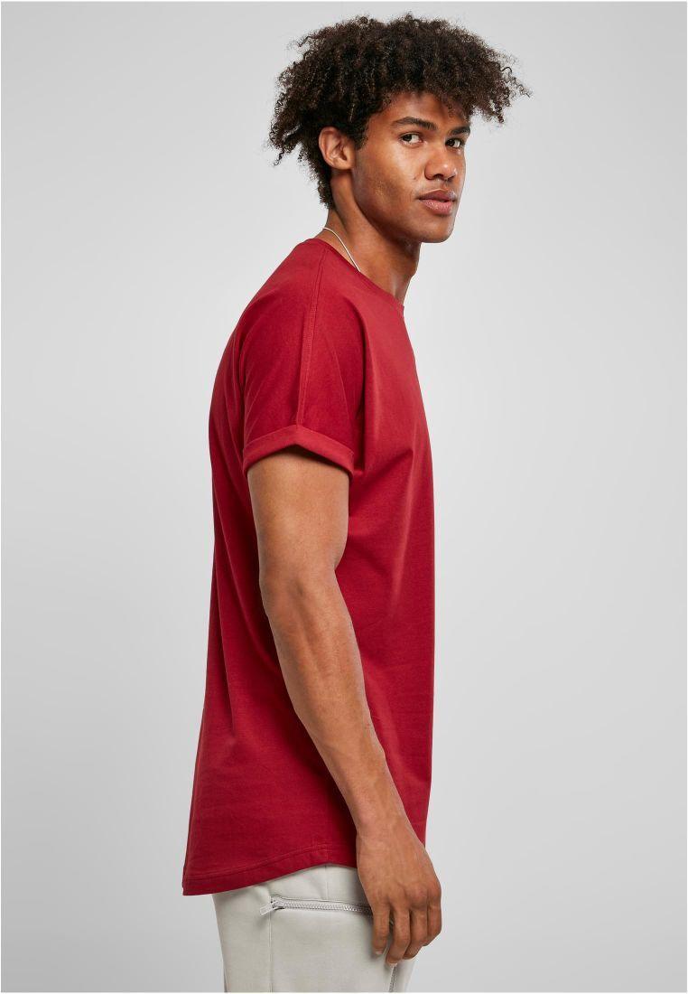 Urban Classics Long Shaped Turnup Tee Brickred TB1561 - Image 3