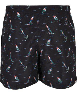 URBAN CLASSICS TB2679 PATTERN SWIM SHORTS SURF AOP MULTICOLORED - UrbanClassics