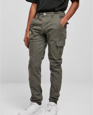Urban Classics AOP Glencheck Cargo Jog Pants White/Black TB3138 - UrbanClassics