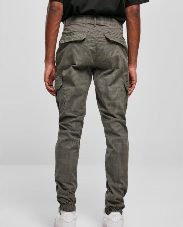 TB3138_Mw2-00093 Urban Classics AOP Glencheck Cargo Jog Pants White/Black TB3138 - UrbanClassics
