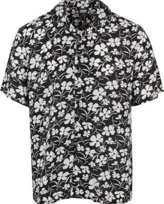 URBAN CLASSICS VISCOSE AOP RESORT SHIRT TB4150 WHITEFLOWER - UrbanClassics