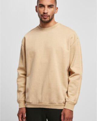 Urban Classics Heavy Terry Garment Dye Crew Unionbeige TB4956 - UrbanClassics