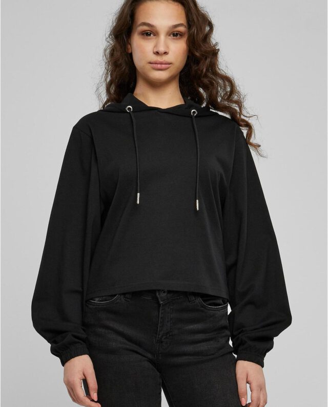 Urban Classics Ladies Heavy Short Hoody Article Black TB5401 - UrbanClassics