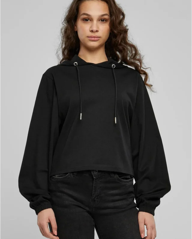 Urban Classics Ladies Heavy Short Hoody Article Black TB5401 - UrbanClassics