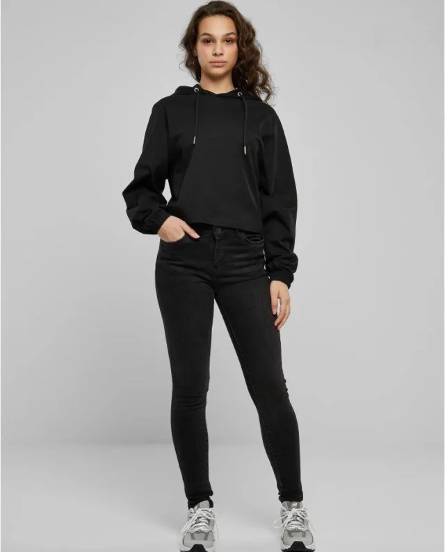 Urban Classics Ladies Heavy Short Hoody Article Black TB5401 - UrbanClassics