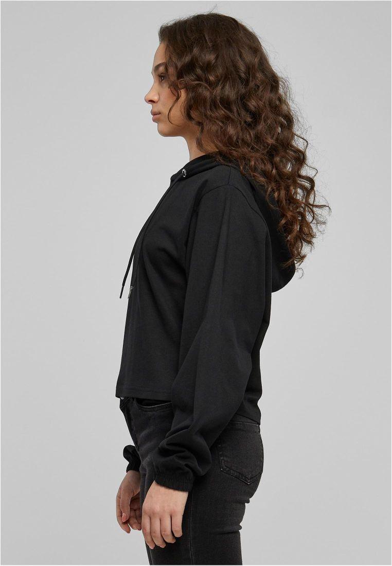 Urban Classics Ladies Heavy Short Hoody Article Black TB5401 - Image 4